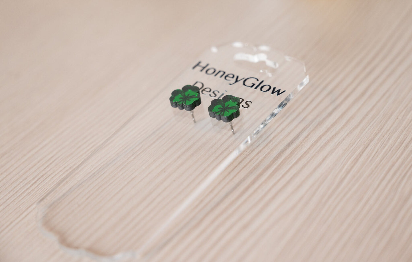 Clover Stud Earrings - St. Patrick's Day Earrings - Lucky Earrings