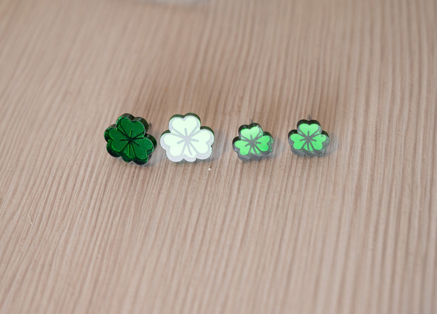 Clover Stud Earrings - St. Patrick's Day Earrings - Lucky Earrings