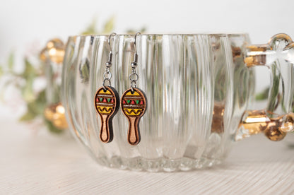 Taco Earrings/ Maraca Earrings/ Cinco de Mayo earrings/ Stud earrings