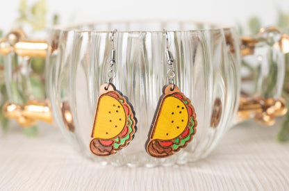 Taco Earrings/ Maraca Earrings/ Cinco de Mayo earrings/ Stud earrings