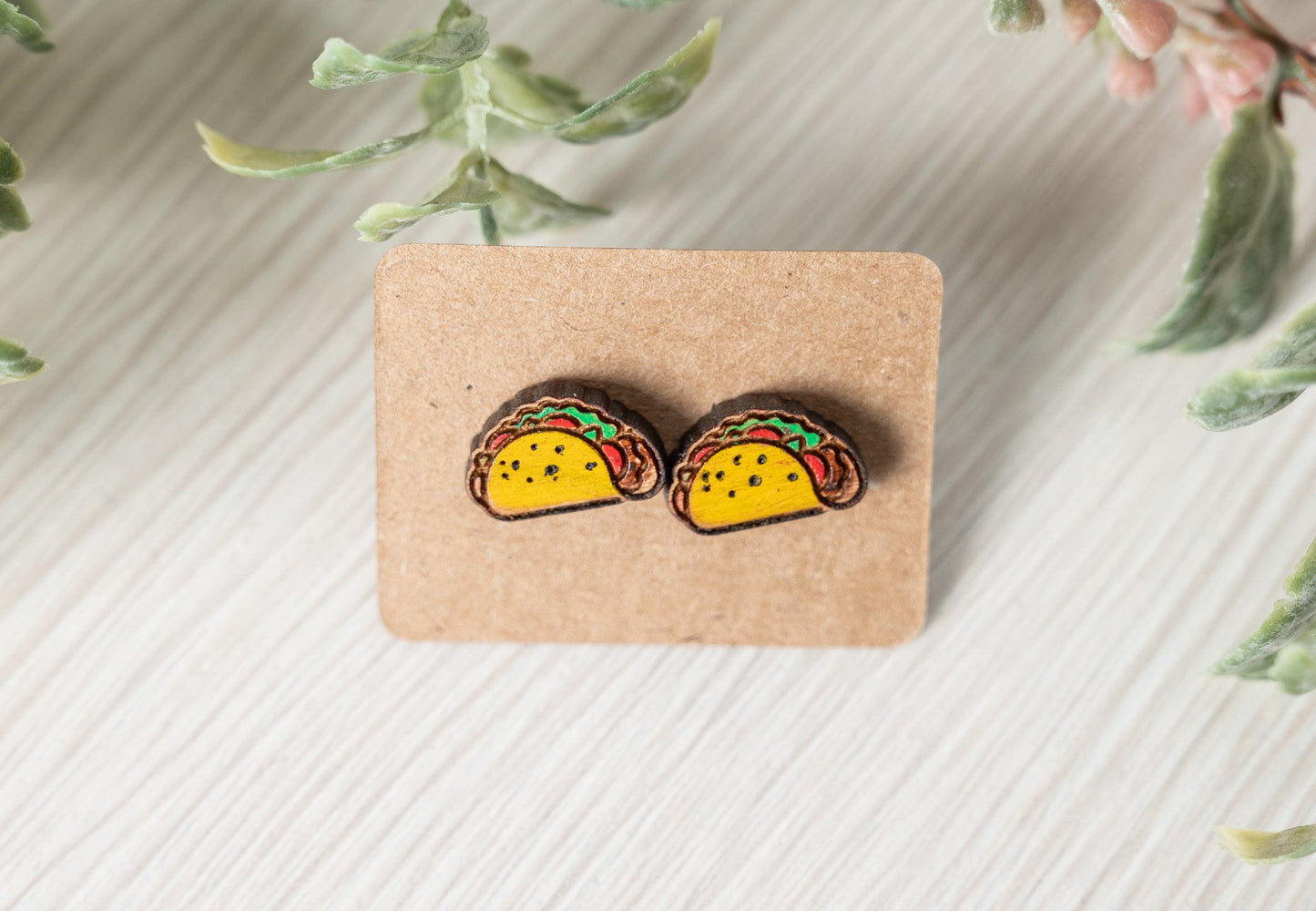 Taco Earrings/ Maraca Earrings/ Cinco de Mayo earrings/ Stud earrings