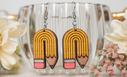 Pencil Earrings/Teacher Earrings/Pencil Stud Earrings