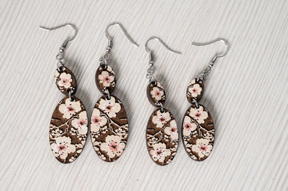 Cherry Blossom Earrings - Floral Earrings - Summer Floral Earrings