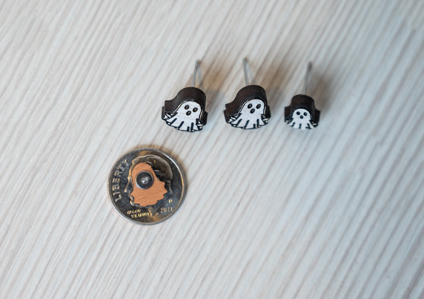 Ghost Studs for Halloween - Ghost Studs for Kids - Cute Ghost Earrings