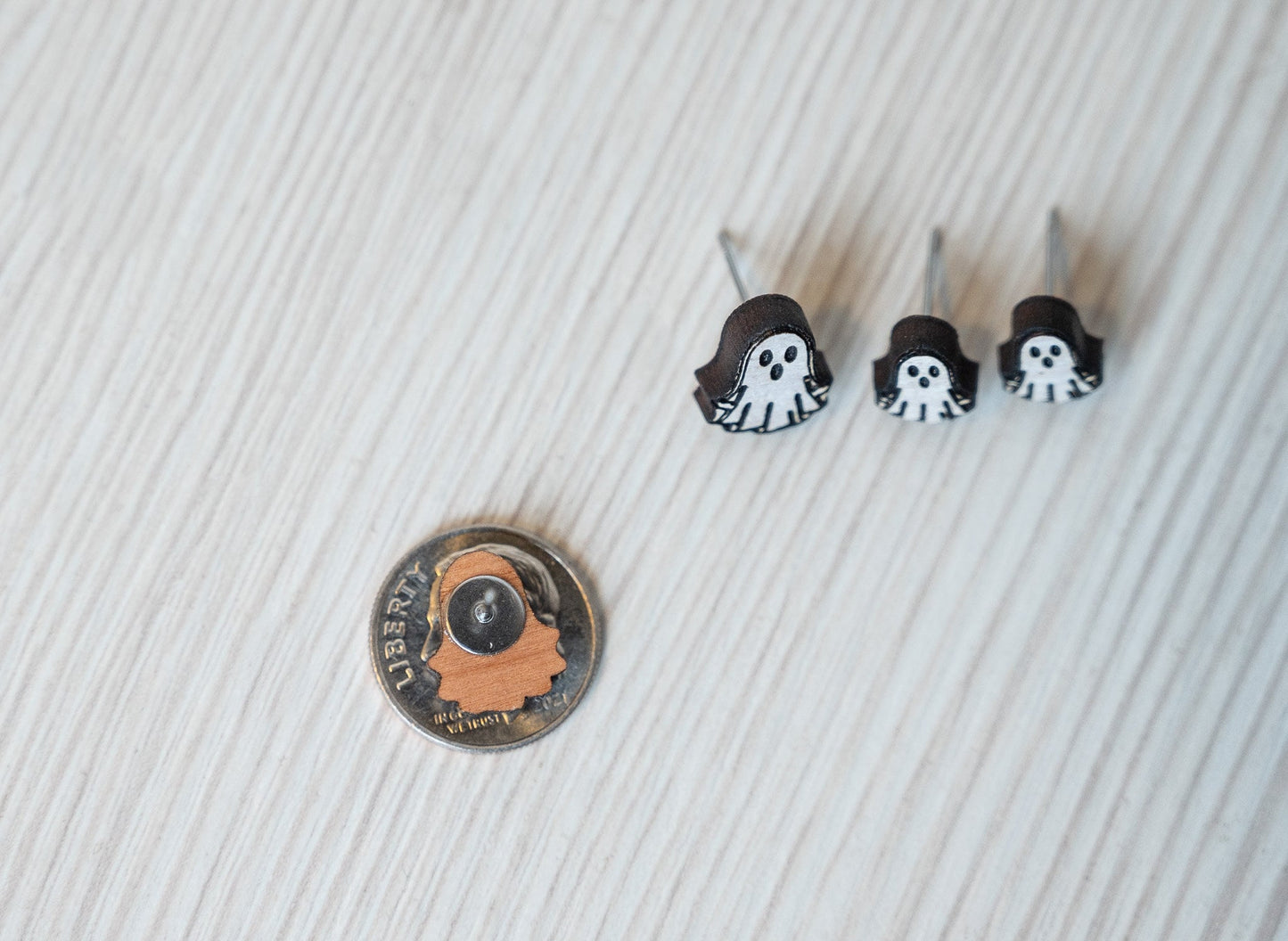 Ghost Studs for Halloween - Ghost Studs for Kids - Cute Ghost Earrings