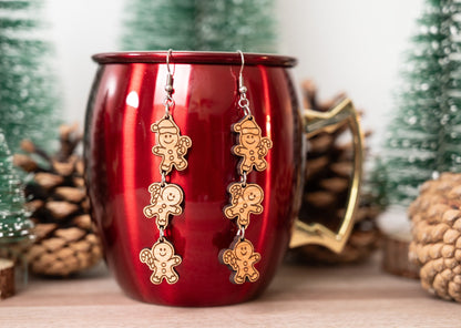 Gingerbread men earrings/Christmas Earrings