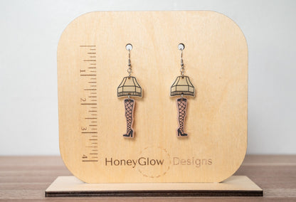 Leg Lamp Earrings