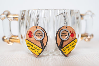 True Crime Earrings - True Crime Lovers - 3d Layered Earrings