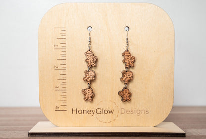 Gingerbread men earrings/Christmas Earrings