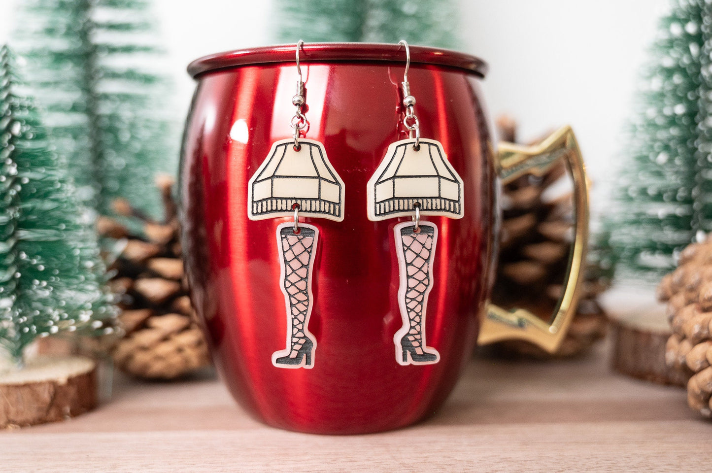 Leg Lamp Earrings