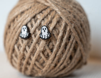 Ghost Studs for Halloween - Ghost Studs for Kids - Cute Ghost Earrings