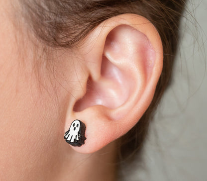 Ghost Studs for Halloween - Ghost Studs for Kids - Cute Ghost Earrings