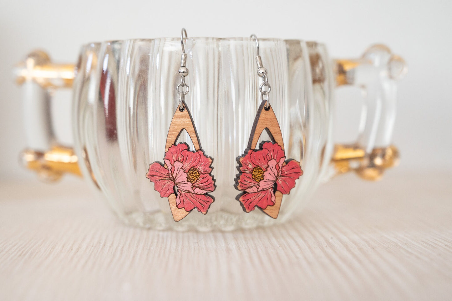 Peony Earrings/ Floral Earrings