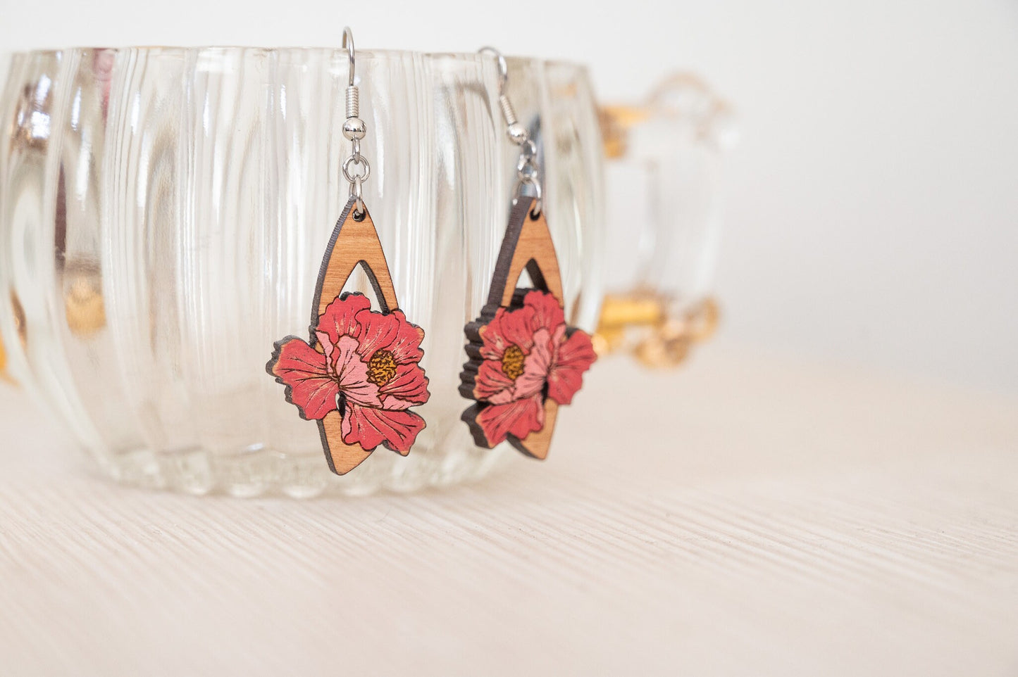 Peony Earrings/ Floral Earrings